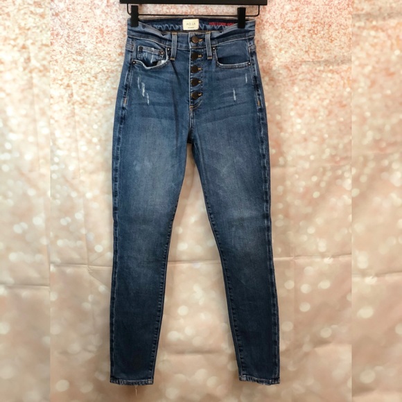 NWOT AO.LA | Good Exposed Fly Skinny Jeans - Picture 3 of 12